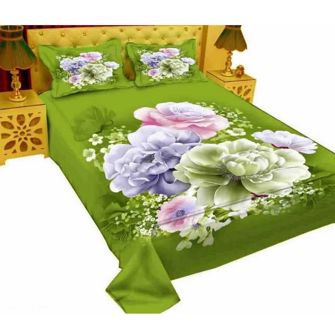 Digital Home Tex Luxury Panel Cotton Bed Sheet King Size – 10049