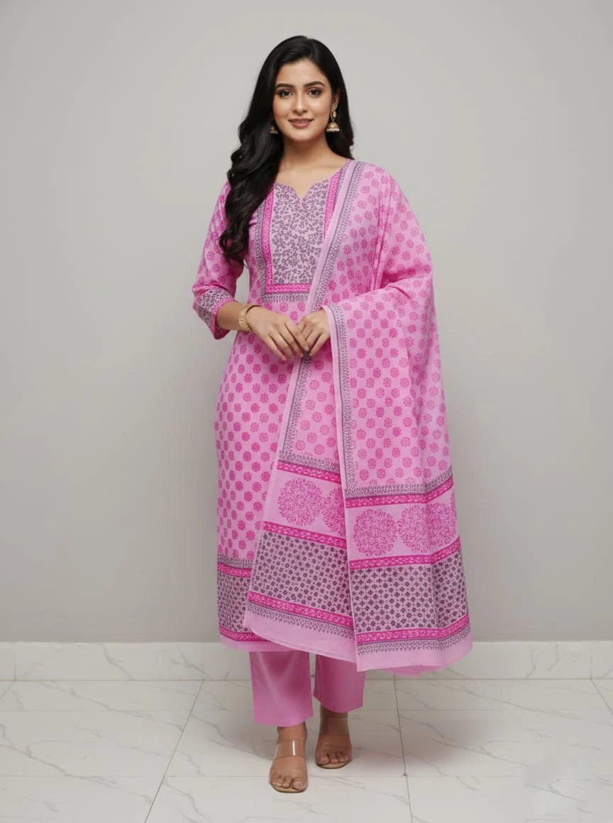 Block Print Three Piece-27681