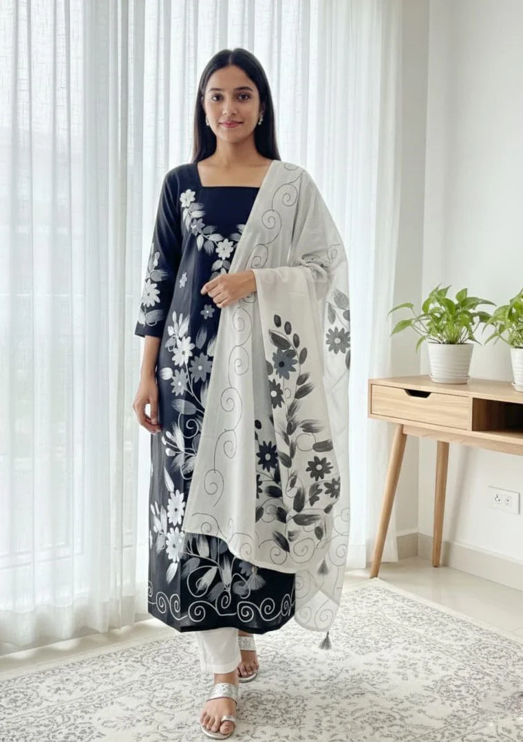 Block Print Three Piece-27676