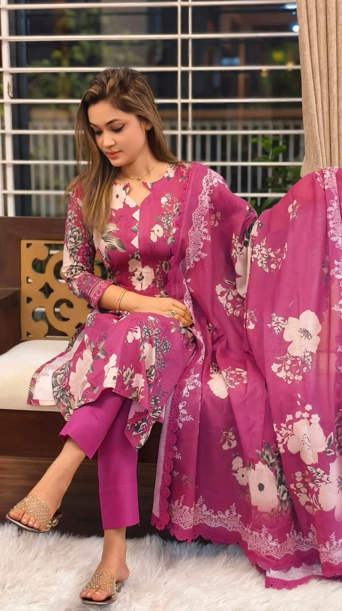 unstitched Three Piece-26051