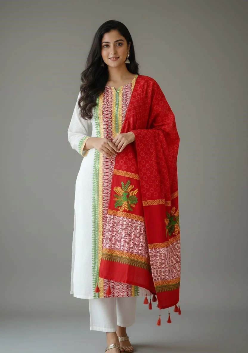 Block Print Three Piece-27656