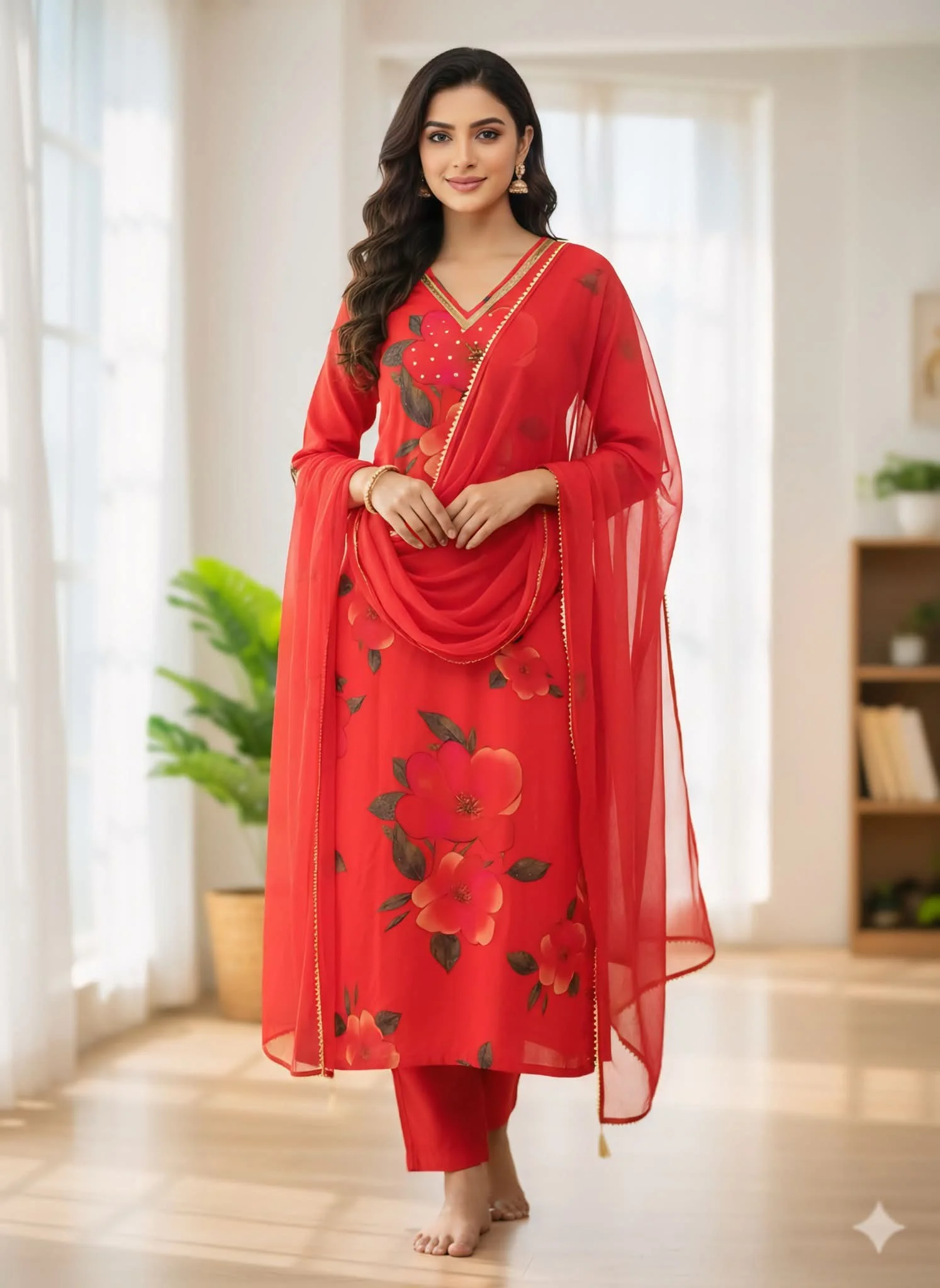 Indian weat less Georgette- 26241