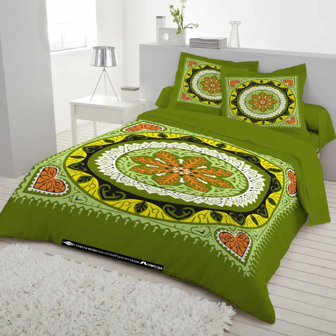 Digital Home Tex Luxury Panel Cotton Bed Sheet King Size – 10014