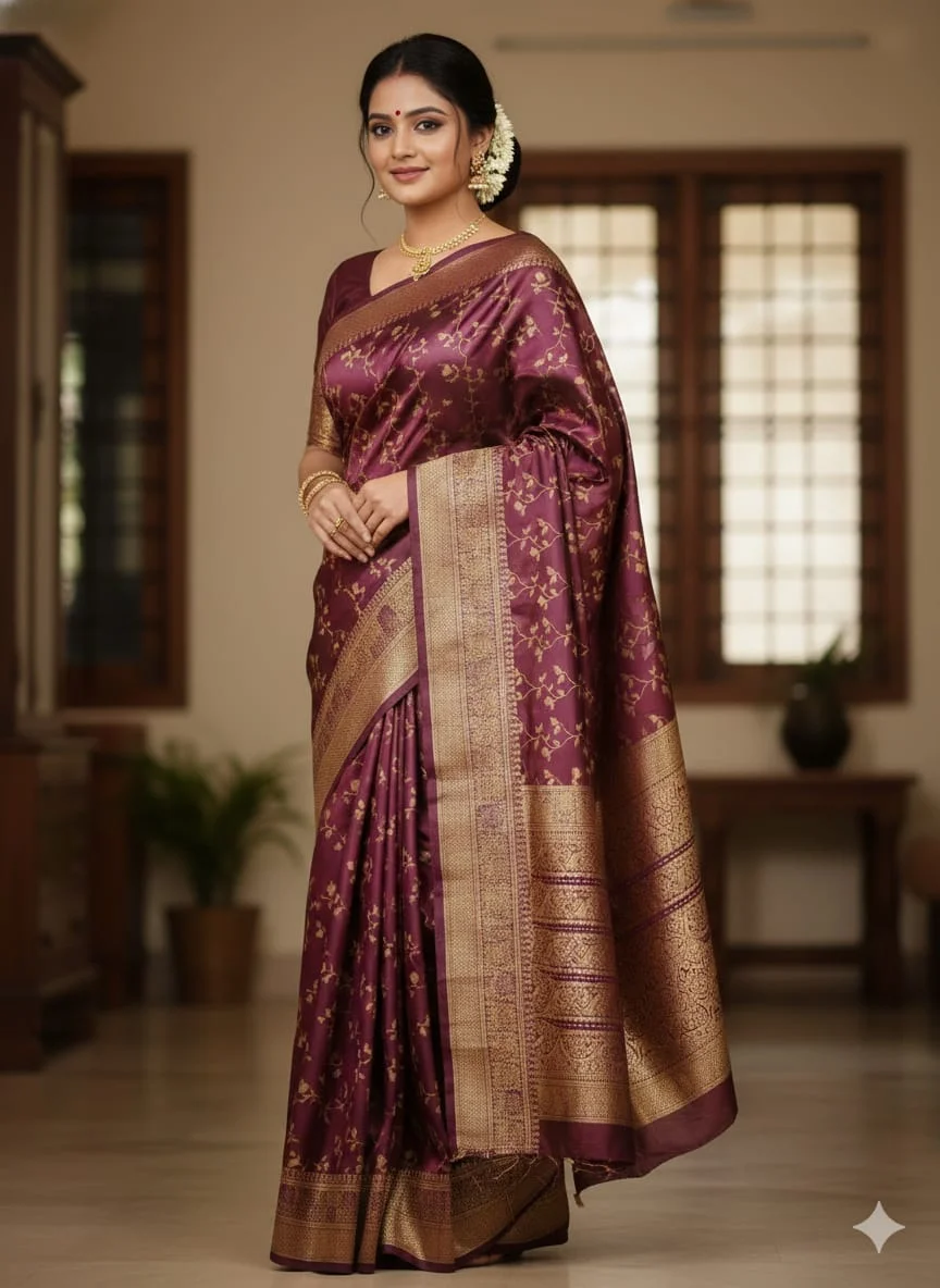 Kashmeri Katan Saree-25511