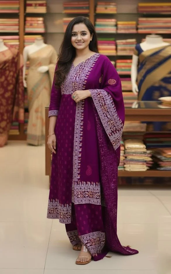 Block Print Three Piece-27694