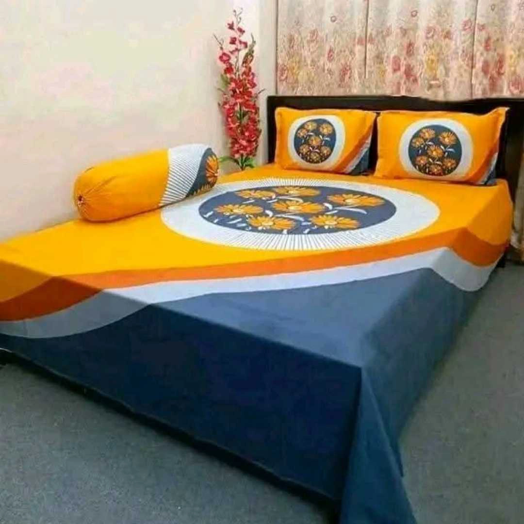 Digital Home Tex Luxury Panel Cotton Bed Sheet King Size – 10022