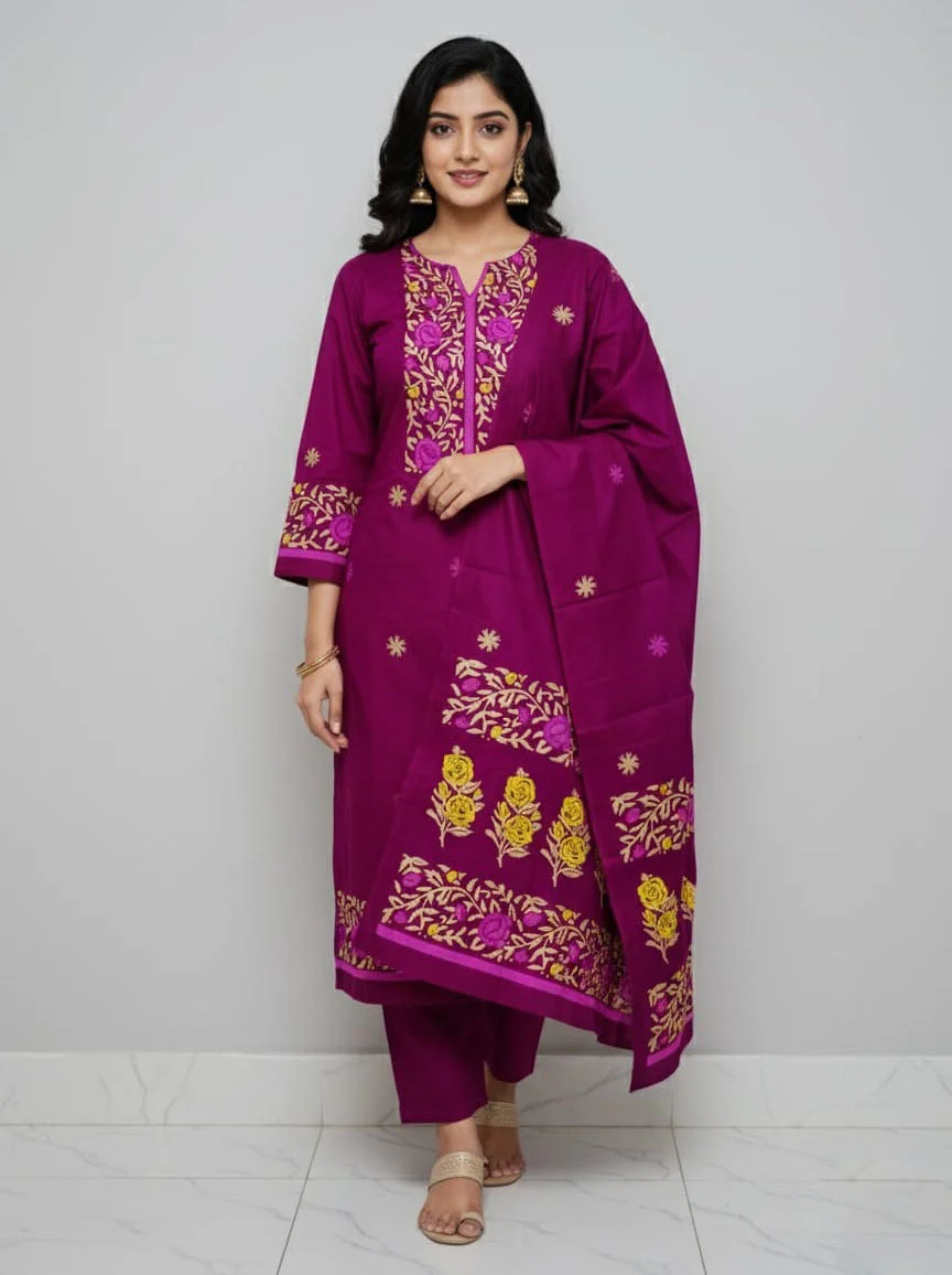 Block Print Three Piece-27689