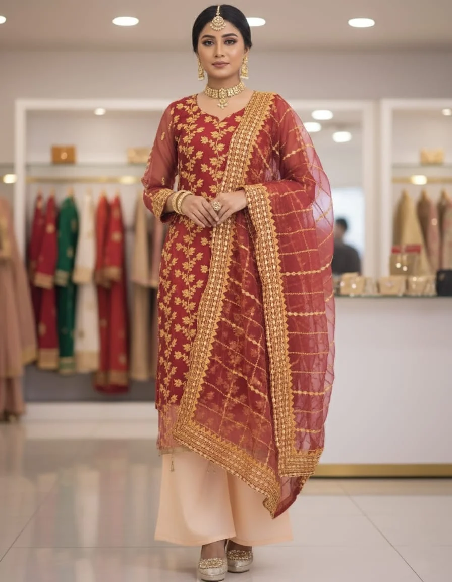 Organza Three Piece-27200