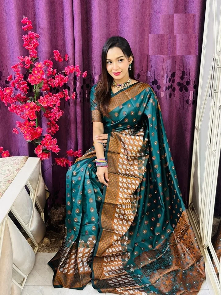 Soft silk katan sharee-18252