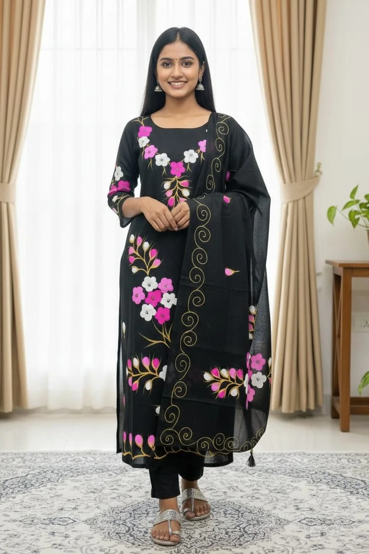 Block Print Three Piece-27671