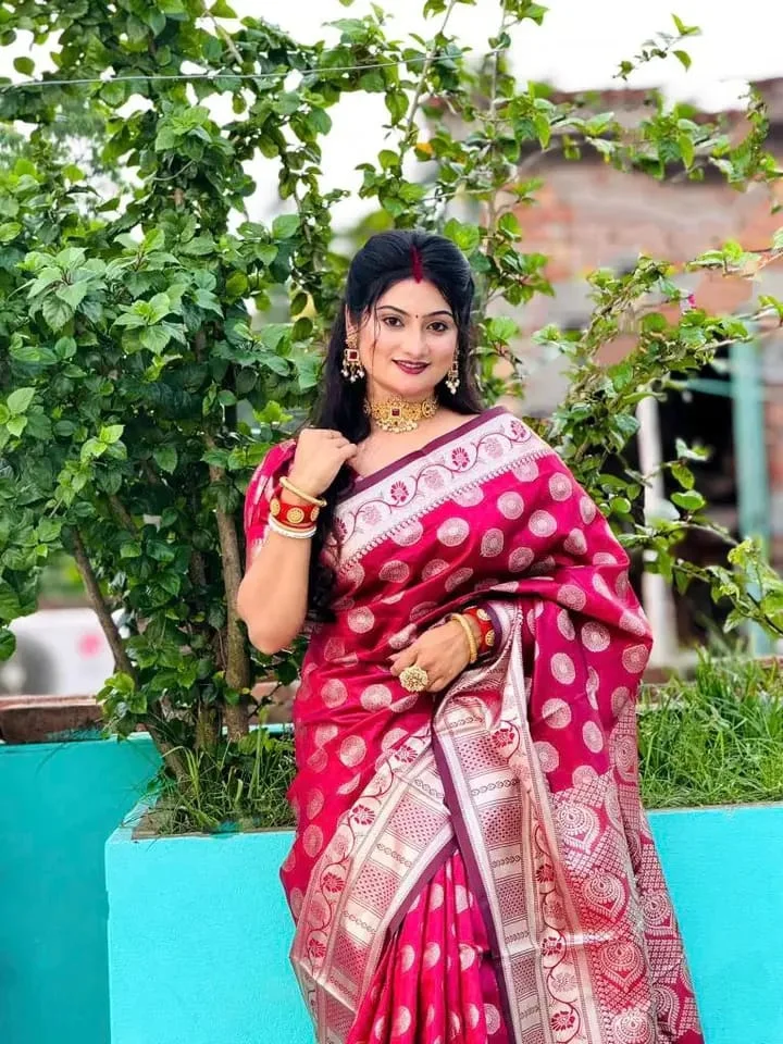 Indian soft katan sharee-22367