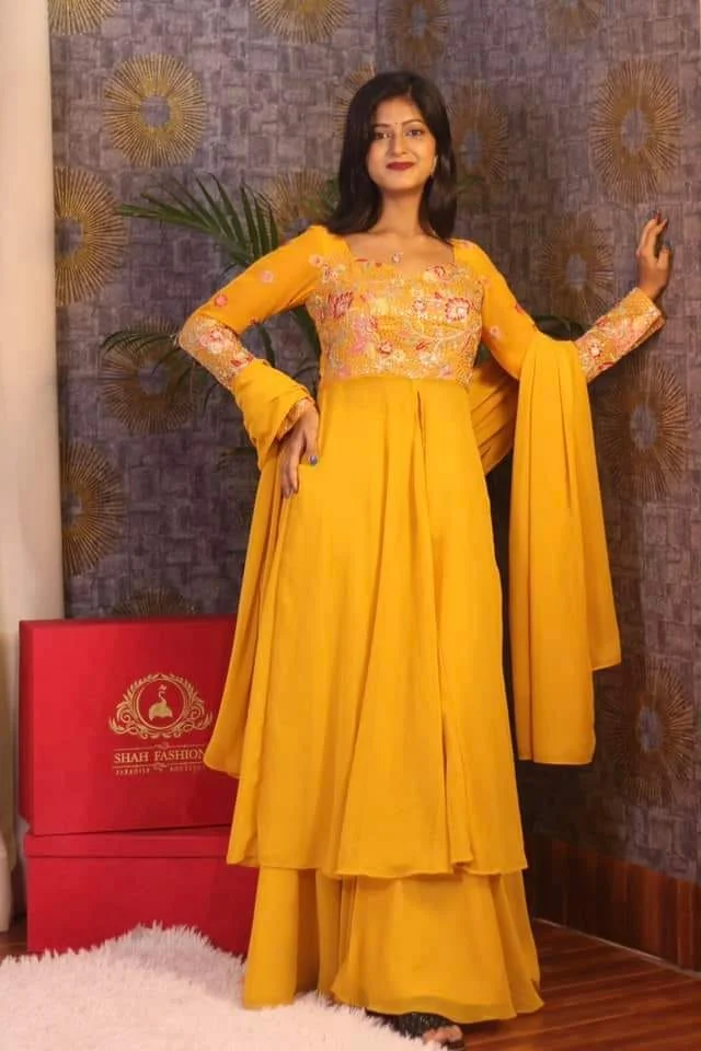 Indian farsi cut dress-28003