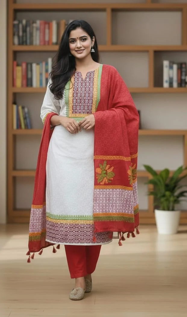 Block Print Three Piece-27669