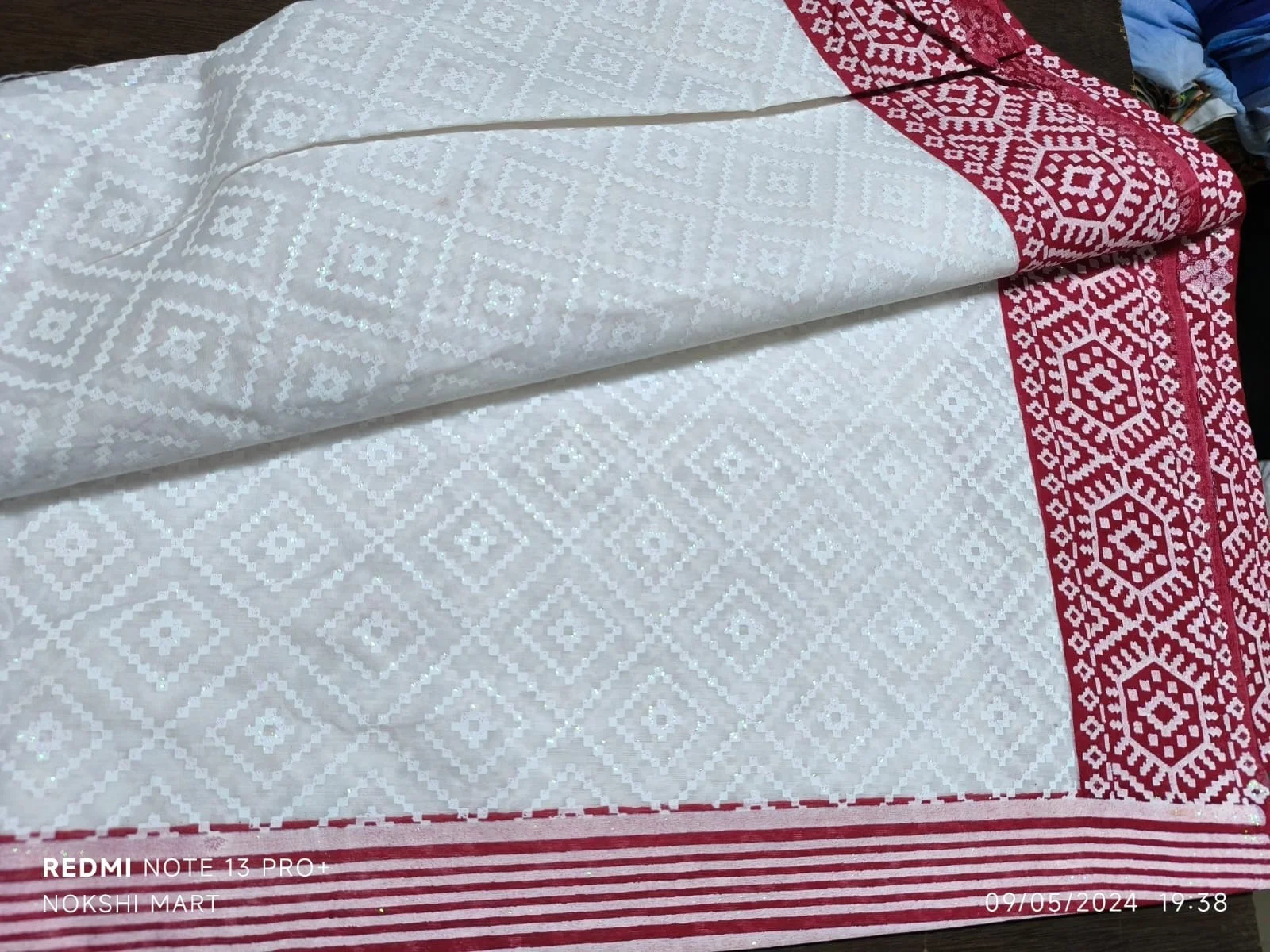 Half Silk Sharee with Blouse Piece-13704