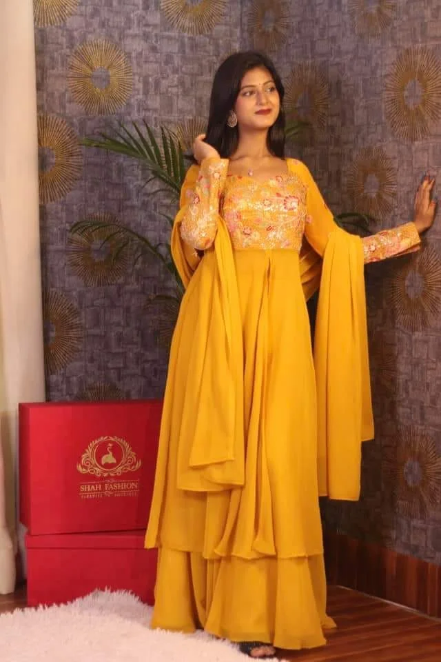 Indian farsi cut dress-28003