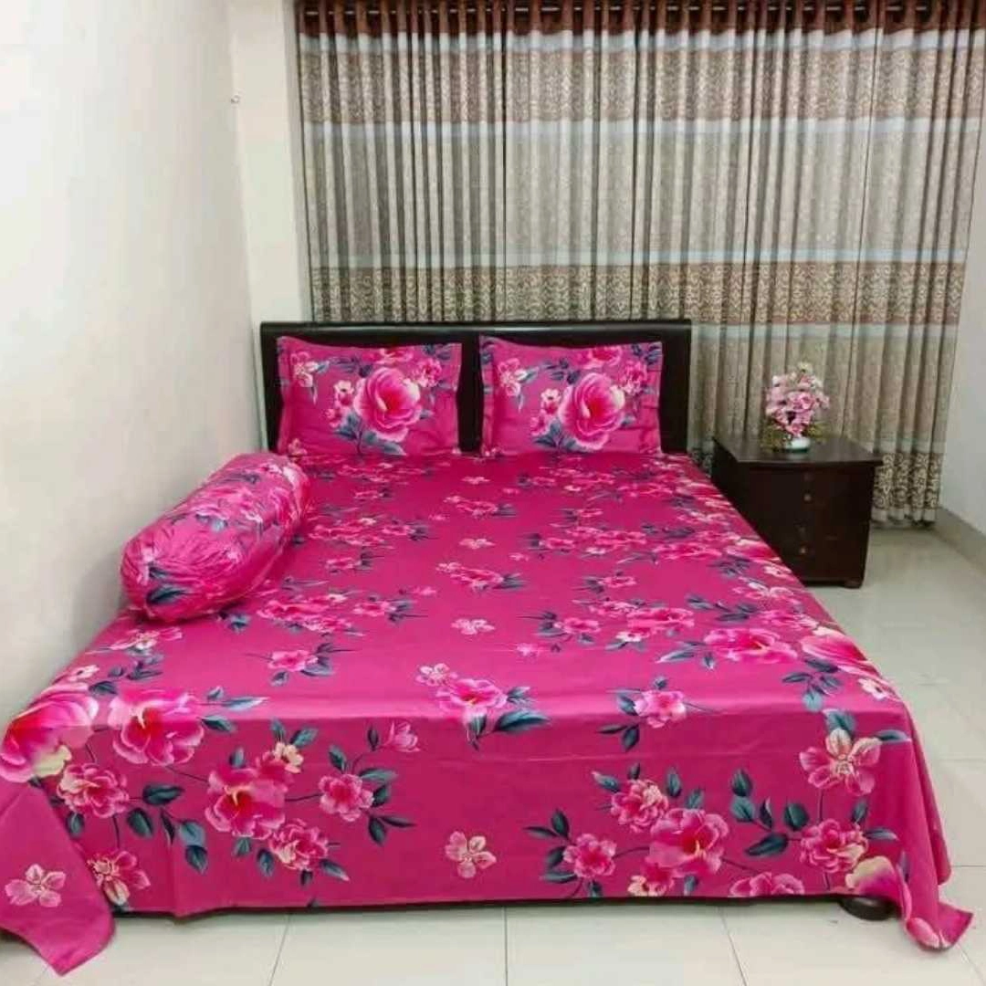 Digital Home Tex Luxury Panel Cotton Bed Sheet King Size – 10020