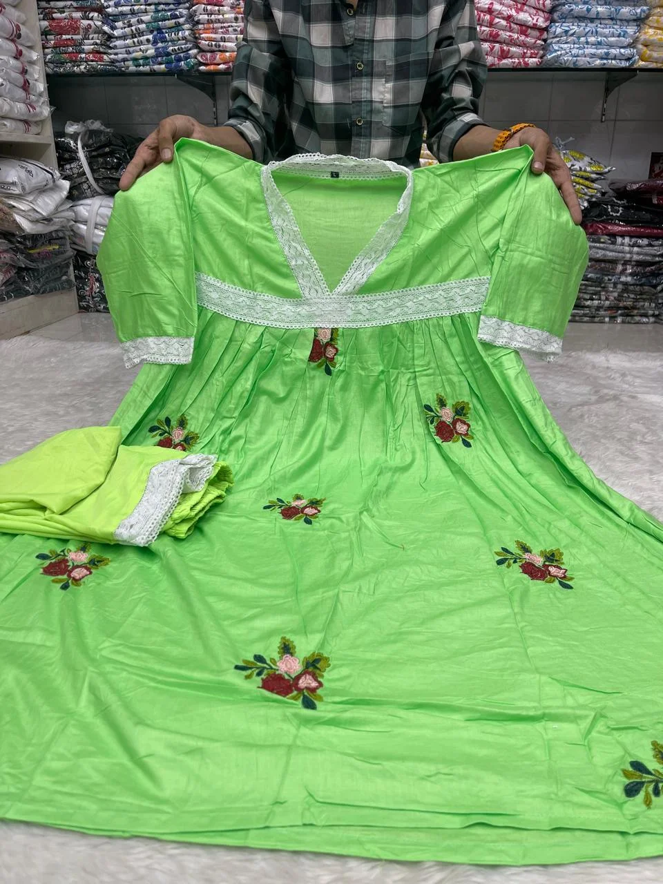 Gown Embroidery 2 piece-11758