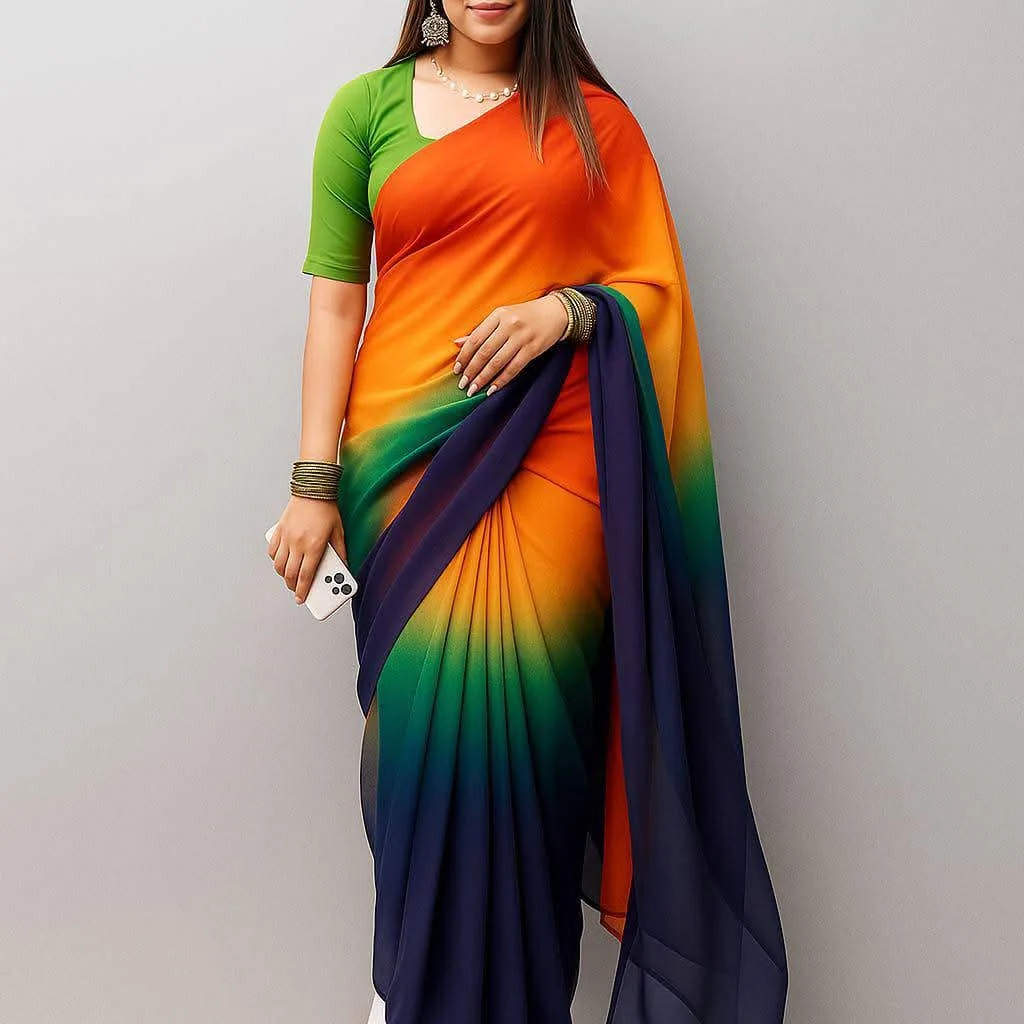 Rongdhonu Georgette sharee-22937