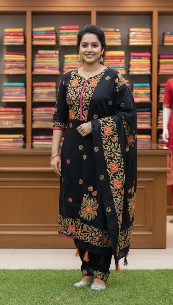 Block Print Three Piece-27696