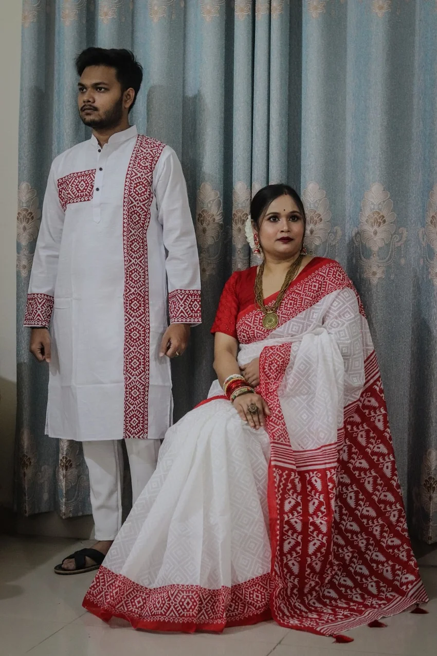 Sharee Panjabi Couple Set-21878