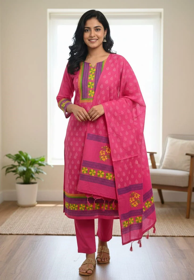 Block Print Three Piece-27658