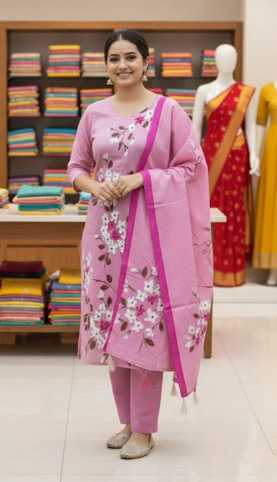 Block Print Three Piece- 27693