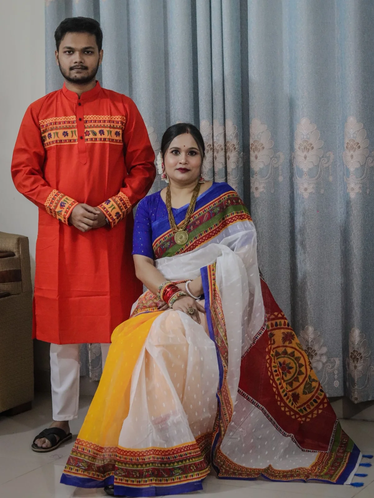 Sharee Panjabi Couple Set-21868