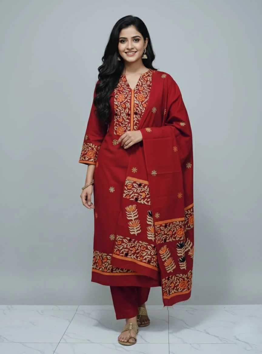 Block Print Three Piece-27684