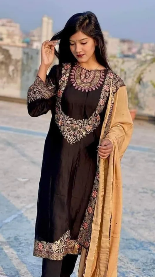 Block Print Three Piece-11635