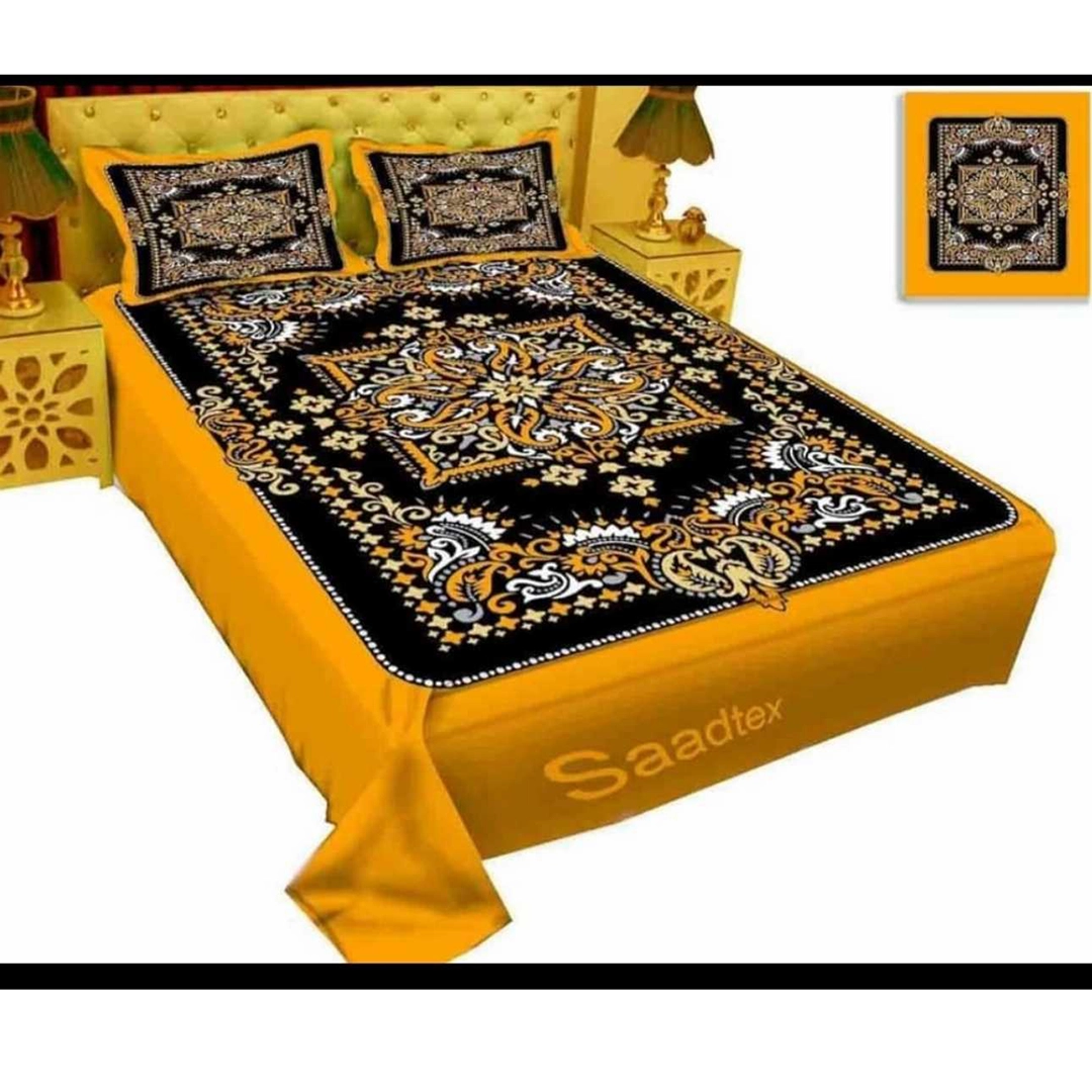 Digital Home Tex Luxury Panel Cotton Bed Sheet King Size – 10030