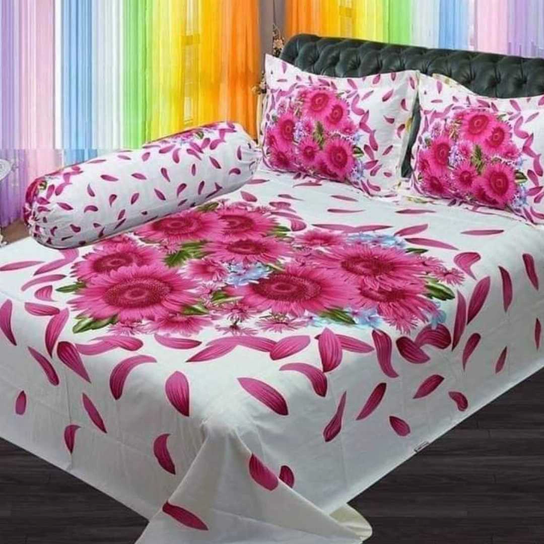 Digital Home Tex Luxury Panel Cotton Bed Sheet King Size – 10009