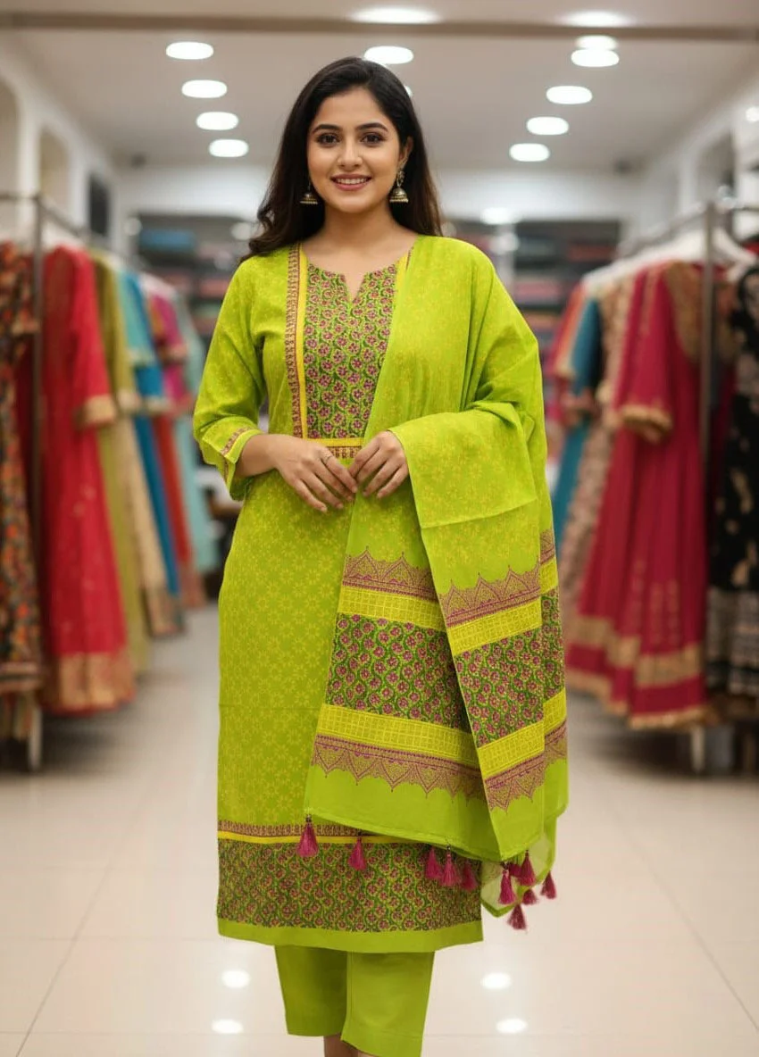 Block Print Three Piece-27665