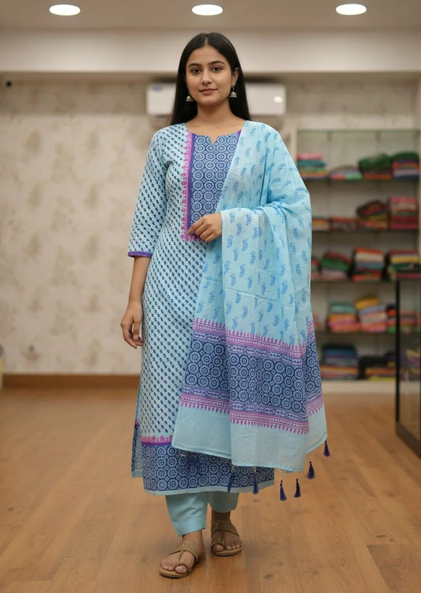 Block Print Three Piece-27668