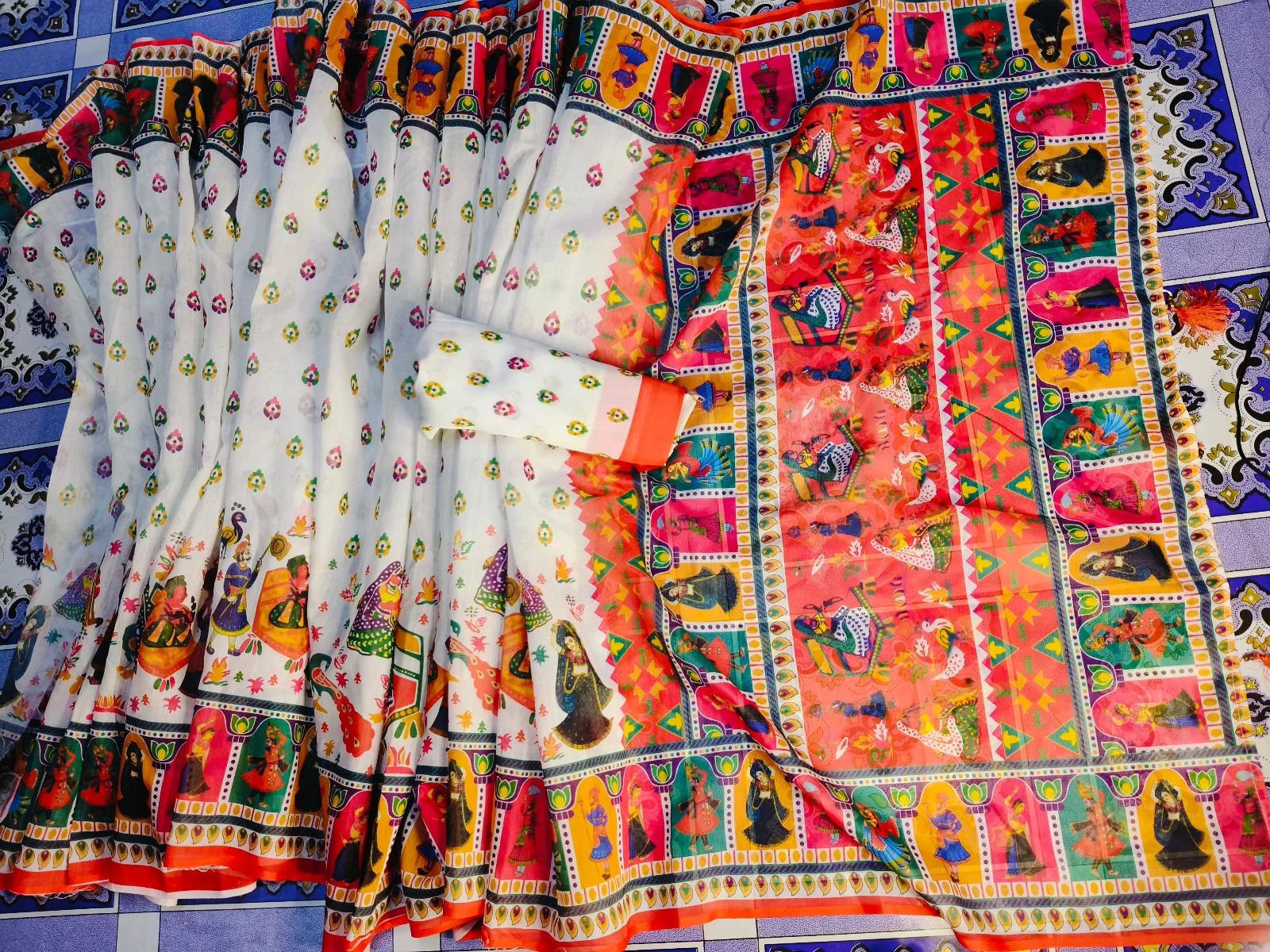 Premium Half Silk Sharee-23088