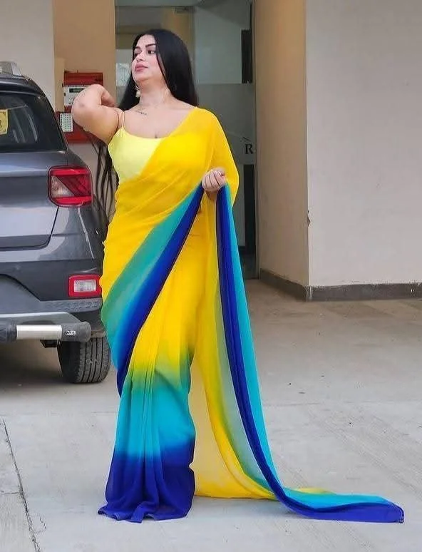 Rongdhonu Georgette sharee-22938